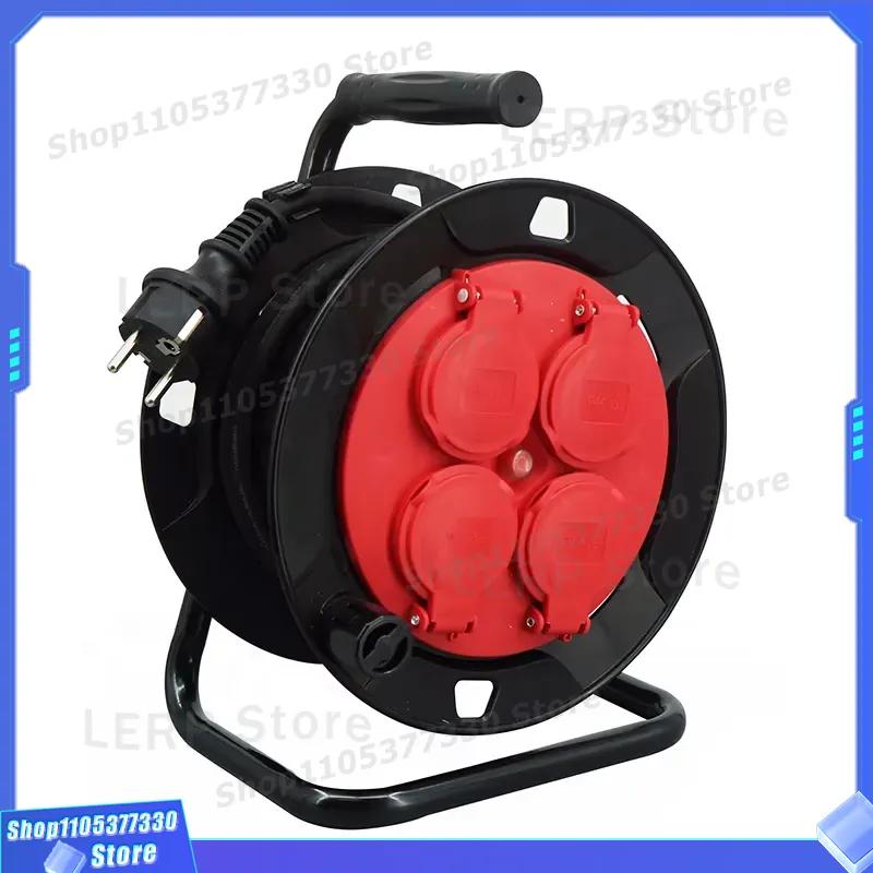 Outdoor Use Power Strip - 15M Schuko Uzatma Kablosu Makarası IP44