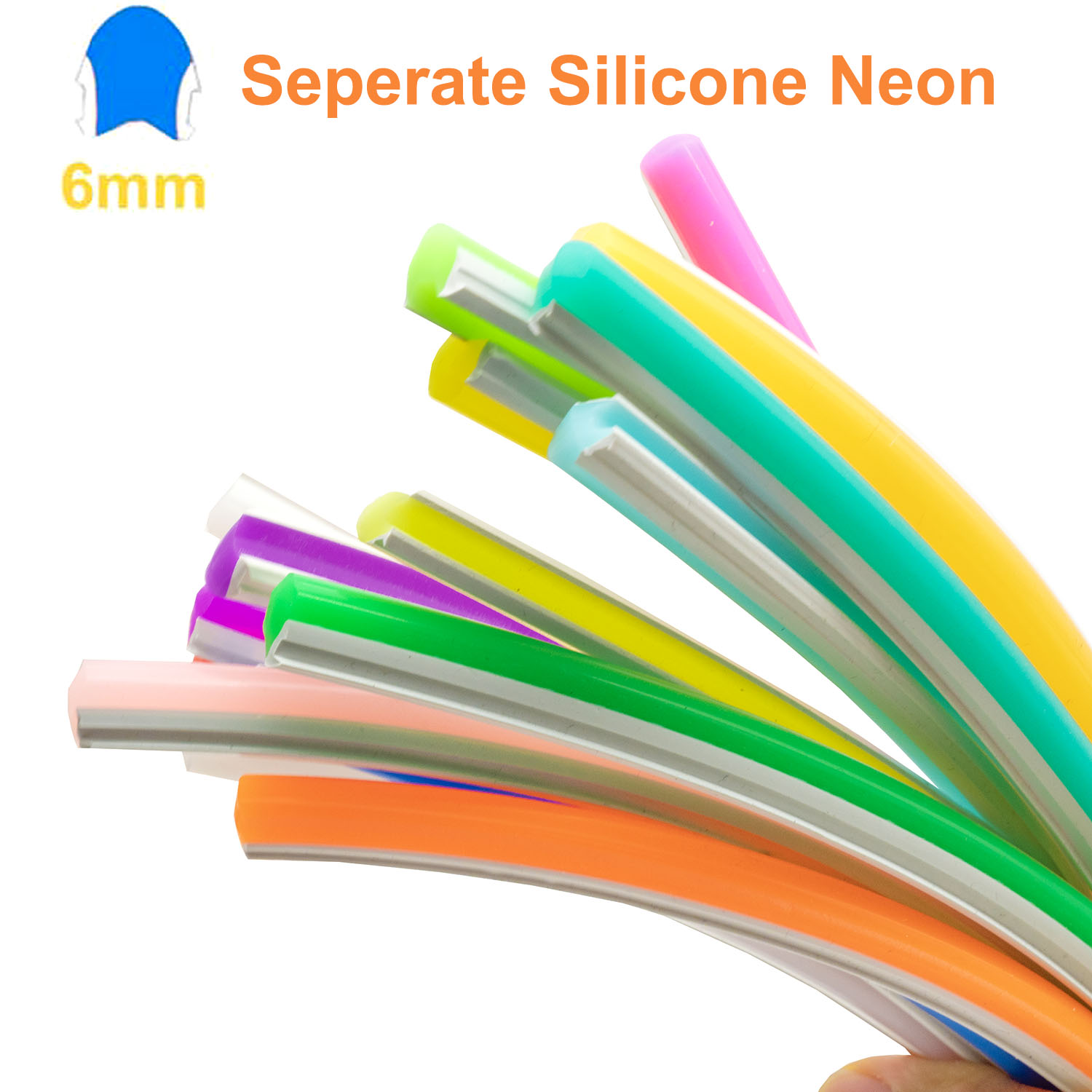Outdoor Power Strip Weatherproof - 6mm ayrı silikon Neon Led şerit