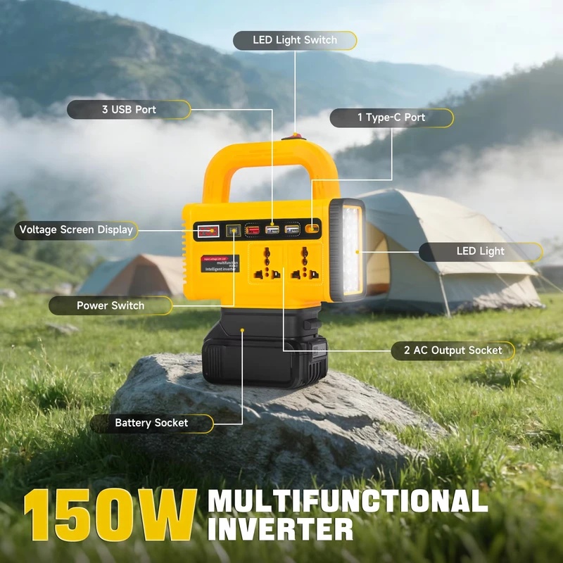 150W Güç Çevirici, DC18V'tan A - Outdoor Power Adapter Usb C incelemesi ve fiyatı