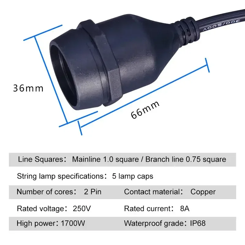 Açık E27 dişli kafa lambası tu - Outdoor Power Strip Weatherproof incelemesi ve fiyatı