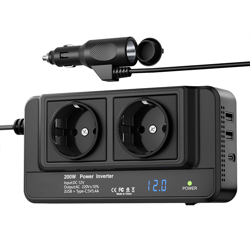 200W Araç İnvertörü Araç Soket - Outdoor Power Adapter Usb C incelemesi ve fiyatı