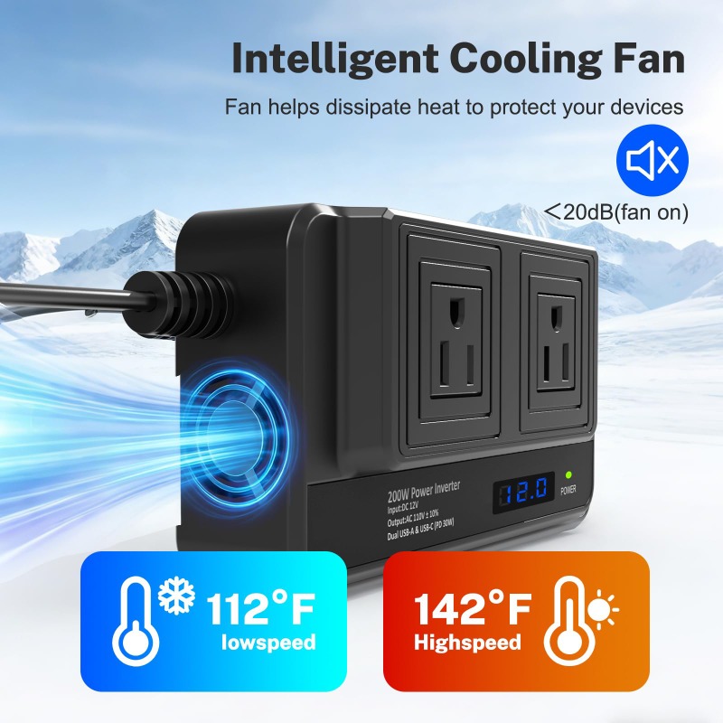 200W Araç İnvertörü Araç Soket - Outdoor Power Adapter Usb C incelemesi ve fiyatı