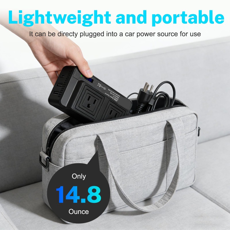 200W Araç İnvertörü Güç Dönüşt - Outdoor Power Adapter Usb C incelemesi ve fiyatı