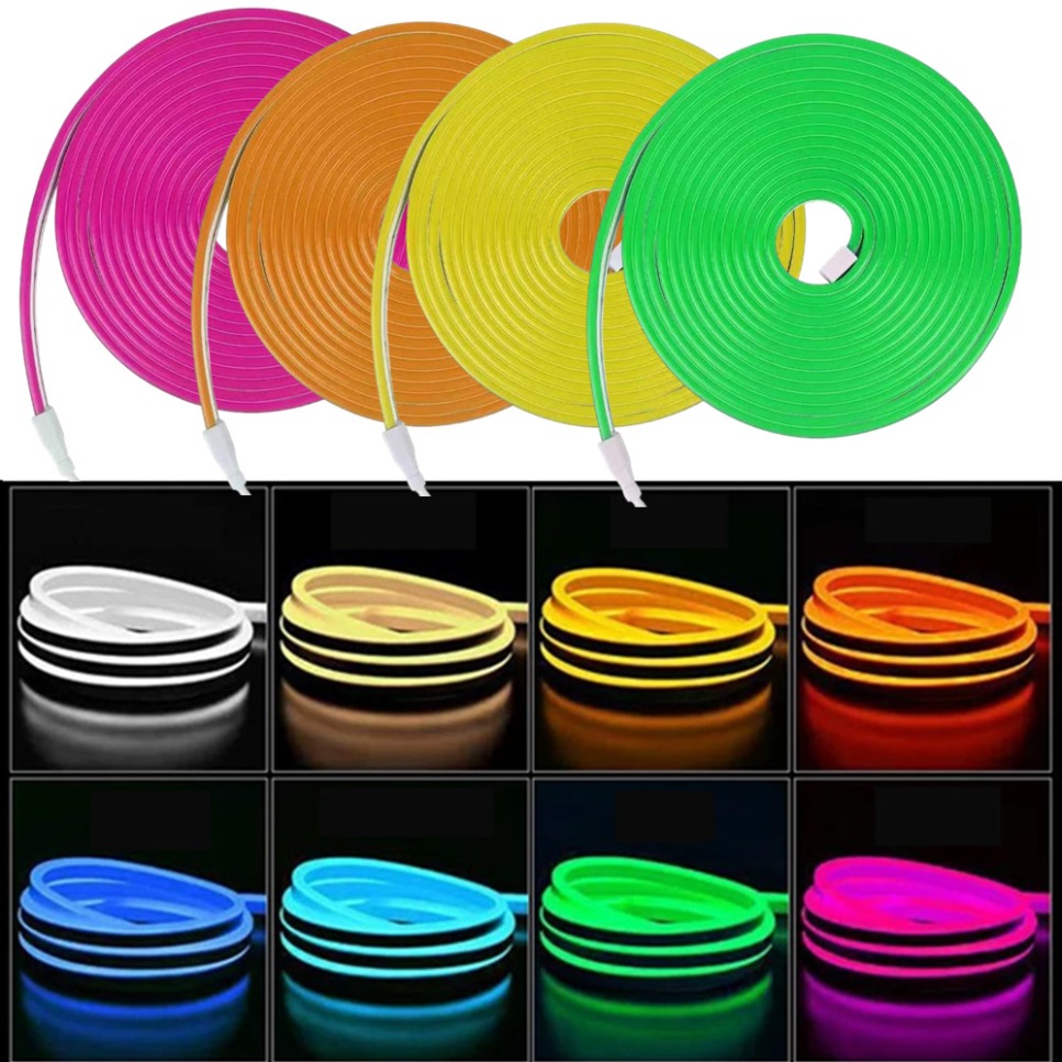 1-5m Neon Işık Şeridi 6mm DIY  - Outdoor Power Strip Weatherproof incelemesi ve fiyatı
