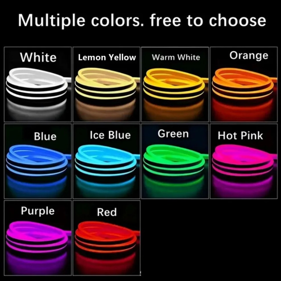 1-5m Neon Işık Şeridi 6mm DIY  - Outdoor Power Strip Weatherproof incelemesi ve fiyatı