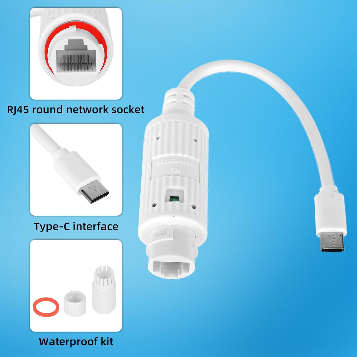 POE'den USB-C'ye Güç Dönüştürü - Outdoor Power Adapter Usb C incelemesi ve fiyatı