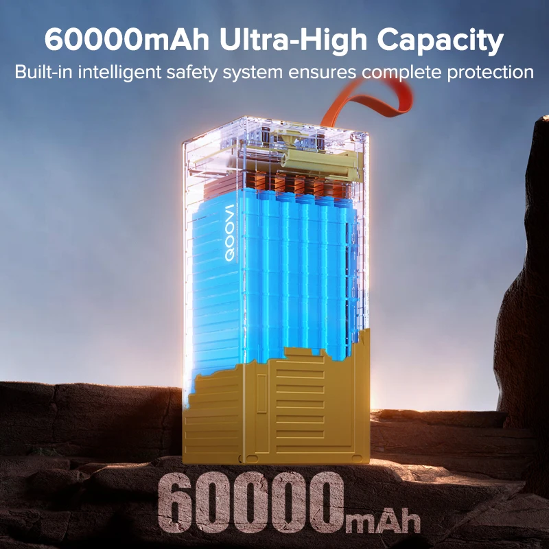 QOOVI 60000mAh güç bankası 22. - Outdoor Power Adapter Usb C incelemesi ve fiyatı