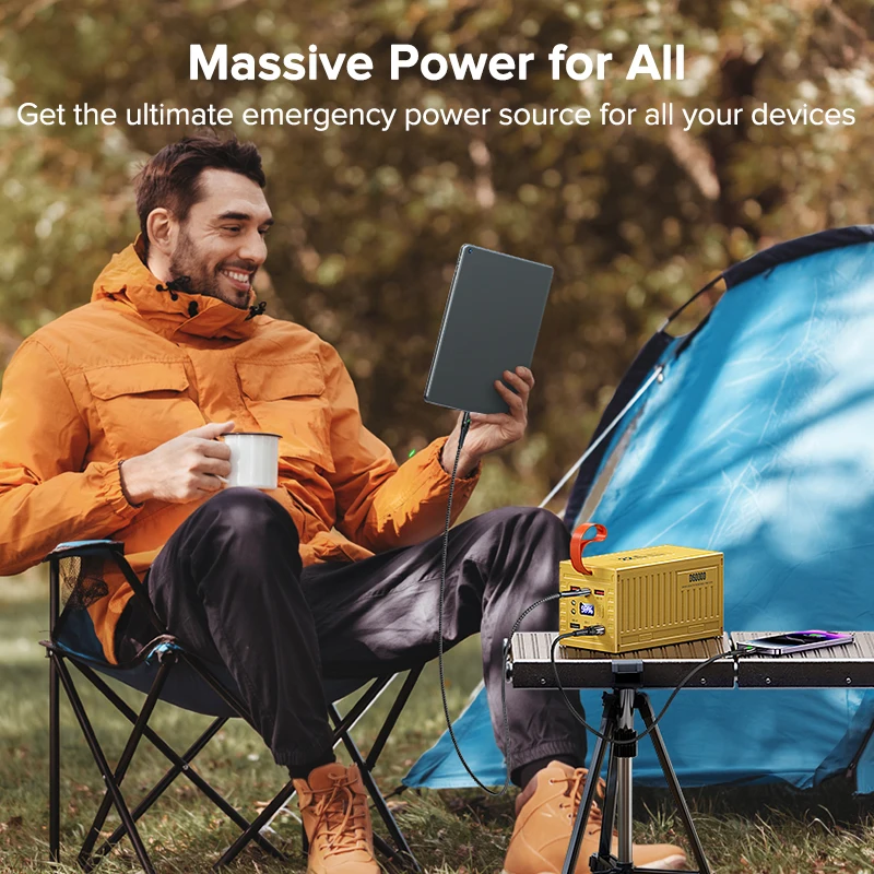 QOOVI 60000mAh güç bankası 22. - Outdoor Power Adapter Usb C incelemesi ve fiyatı